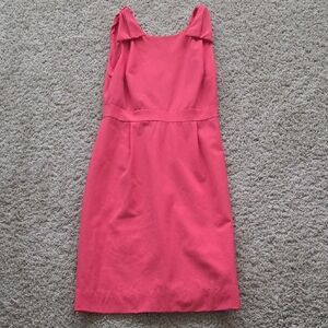 J. Crew Pink Origami Bow Dress